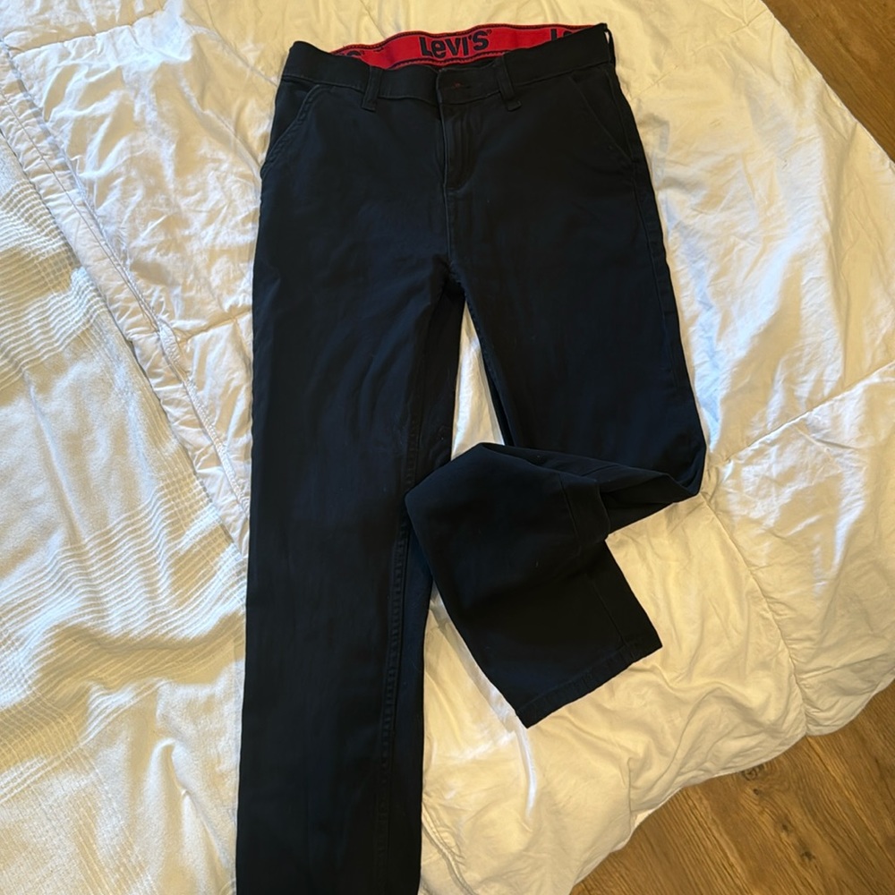 Levi 502 black jeans. Boys. W27 x L29